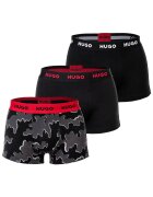 Hugo Set de boxeri din amestec de bumbac - 3 perechi - Negru/Gri