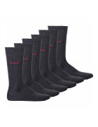 Hugo Set de sosete lungi cu logo - 6 perechi - Gri