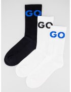 Hugo Set de sosete lungi cu logo supradimensionat - 3 perechi