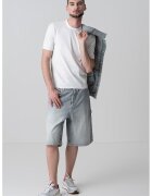 Hugo Tricou cambrat cu decolteu la baza gatului - Alb optic