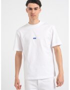 Hugo Tricou cu decolteu la baza gatului si logo Nieros - Alb optic