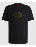 Hugo Tricou cu logo pe piept si decolteu la baza gatului