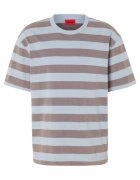 Hugo Tricou cu model in dungi - Albastru azur