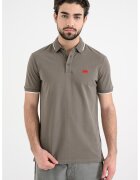 Hugo Tricou polo slim fit Deresino - Maro taupe