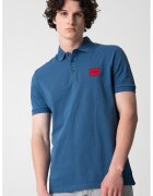 Hugo Tricou polo slim fit Dereso - Rosu/Albastru