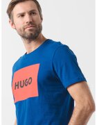 Hugo Tricou regular fit cu imprimeu logo Dulive - Albastru