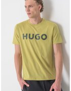 Hugo Tricou regular fit cu logo cauciucat Dulivio - Negru/Verde masliniu