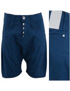 Humor Pantaloni Scurti Barbati - Lago - Marime M - Albastru - Croi Slim Fit - Stil Conic / Ajustat - Inaltime Talie Medie / Regulata - Inchidere Nasturi