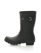 Hunter Cizme medii impermeabile de ploaie cu bareta decorativa - Negru