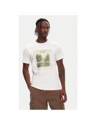 Hunter Tricou barbati HARM0033251 - Bumbac - Alb - Alb