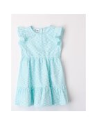 I Do Rochie cu imprimeu floral pentru fete - 4.8758 - Multicolor - Alb/Aqua