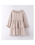 I Do Rochie fetite cu imprimeu stelute 4.7565 - bumbac - bej/mov