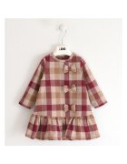I Do Rochita din tricot cu imprimeu carouri pentru fetite - 4.5910 - Rosu/Bej - Bej/Rosu carmin