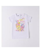 I Do Tricou cu imprimeu pentru fete - 4.6748 - Multicolor - Alb/Verde/Galben/Roz/Multicolor/Albastru