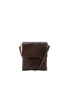 I Fratelli Geanta crossbody de piele - Maro inchis