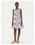ICONIQUE Rochie Camasa alb - bleumarin - 2 culori - material de calitate