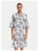 ICONIQUE Rochie Camasa alb - bleumarin - material de calitate