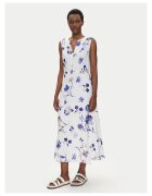 ICONIQUE Rochie de vara dama alb - albastru - 2 culori