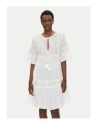 ICONIQUE Rochie de vara dama alb - fabric usor