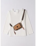 IDO Bluza cu imprimeu grafic - Crem