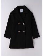 IDO Palton regular fit cu nasturi - Negru