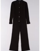 IDO Set de bluza cu nasturi si pantaloni - 2 piese - Negru