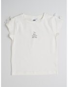 IDO Tricou din amestec de bumbac cu imprimeu text - Alb fildes