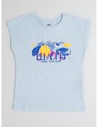 IDO Tricou din bumbac cu imprimeu - Albastru indigo/Albastru deschis