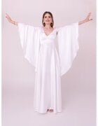 Ilona Andreoiu Rochie lunga cu maneci clopot The One - Alb
