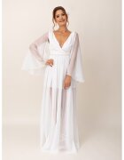 Ilona Andreoiu Rochie maxi cu decolteu in V - Alb