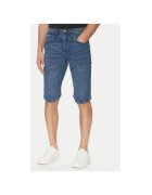 INDICODE Pantaloni scurti din denim barbati INKEM 70-172 - Bumbac - Albastru - Albastru