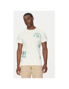 INDICODE Tricou barbati INFLORALLO 41-137 - Bumbac - Ecru - Ecru