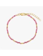 INDIRA Bratara de picior din argint Golden SummerScape - Turmalina - 21-26 cm