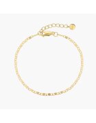 INDIRA Bratara din argint Golden Anchor - 16-18.5 cm