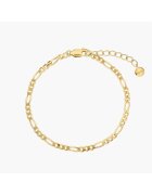 INDIRA Bratara din argint Golden Figaro - 16-18.5 cm