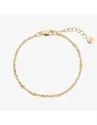 INDIRA Bratara din argint Golden Singapore - 16-18.5 cm