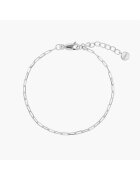 INDIRA Bratara din argint Paperclip - 16-18.5 cm
