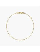 INDIRA Bratara din aur Simple Chain - 15-17 cm