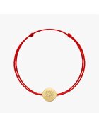 INDIRA Bratara snur din aur Birth Flower - July Lotus