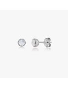 INDIRA Cercei din argint Birthstone June - Piatra Lunii