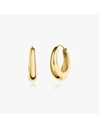 INDIRA Cercei din argint Golden Maxi Dome