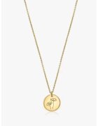 INDIRA Colier de argint placat cu aur de 14K - Auriu