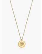 INDIRA Colier de argint placat cu aur de 14K - Auriu