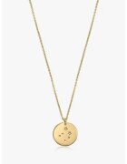 INDIRA Colier de argint placat cu aur de 14K decorat cu safire G