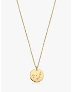 INDIRA Colier de argint placat cu aur de 14K decorat cu safire G