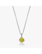 INDIRA Colier din argint Birthstone November - Citrin