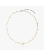 INDIRA Colier din argint Chanti - Perle de cultura - 39-44 cm