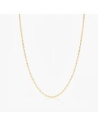 INDIRA Colier din argint Golden Anchor - 45-50 cm