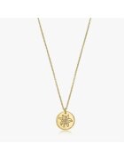 INDIRA Colier din argint Golden Birth Flower - May Lily