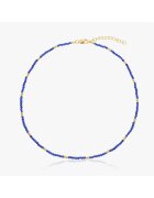 INDIRA Colier din argint Golden SummerScape - Lapis Lazuli - 34-38 cm